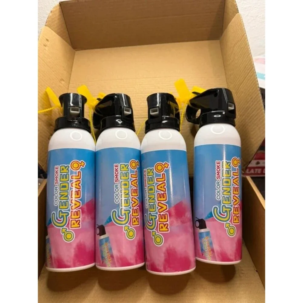 Gender Reveal Extinguisher, 4 Packs (Blue)